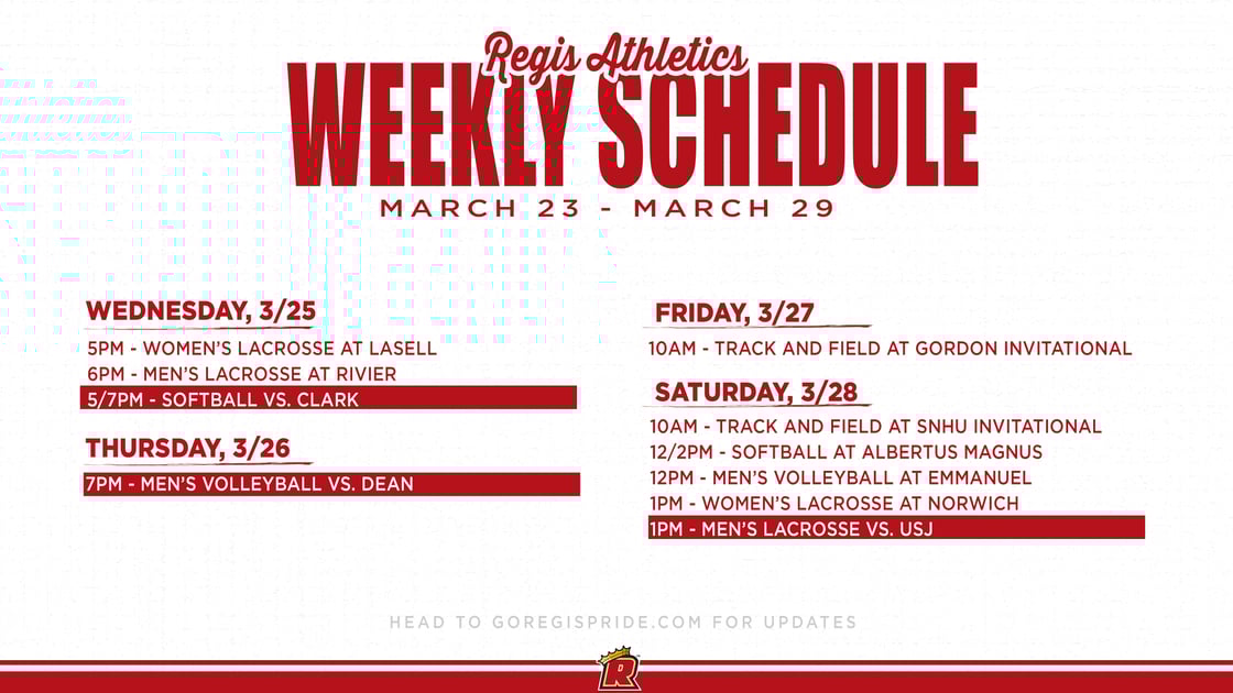 March 23 Athletic Schedule