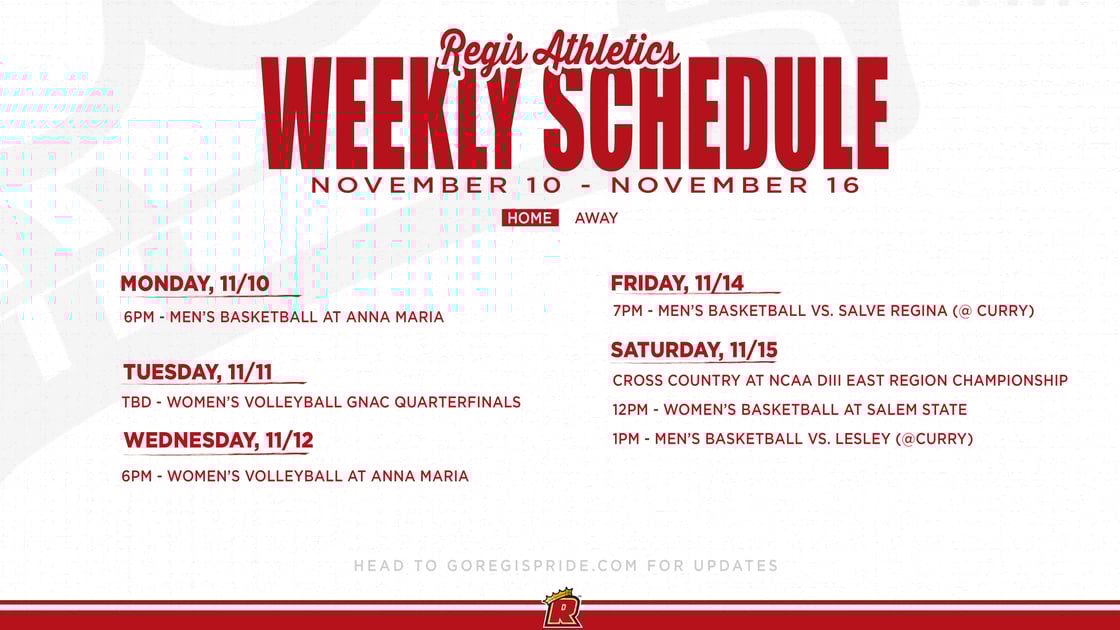 Nov 10 Athletic Schedule