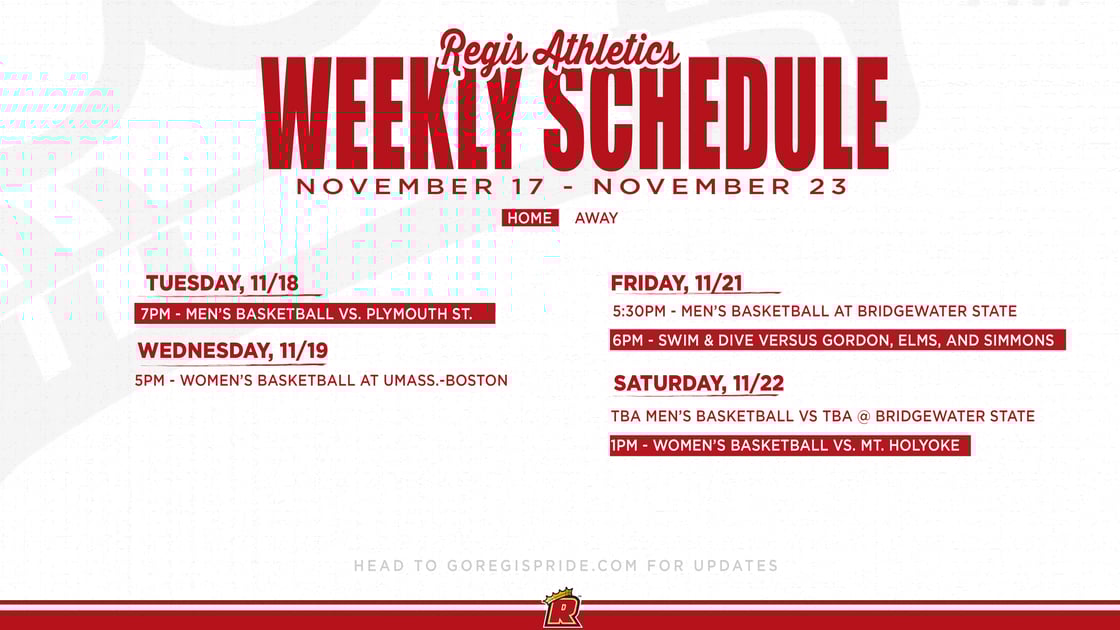 Nov 17 Athletics Schedule