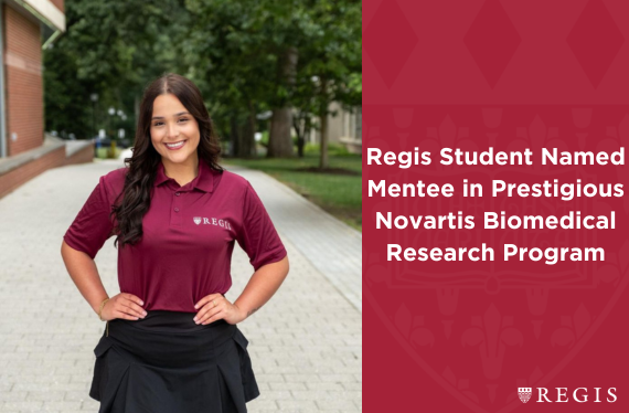 Regis Student Named Mentee in Prestigious Novartis Biomedical Research Program